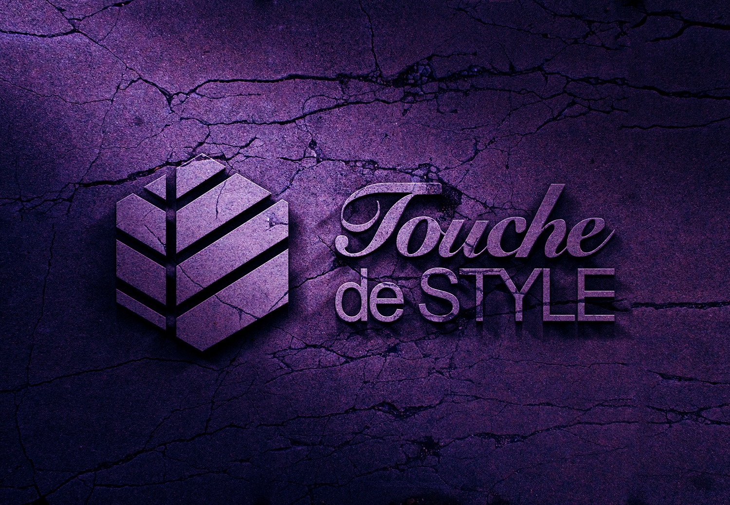 logo violet touche de style